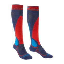 Bridgedale Junior Racer Merino Endurance Over Calf Socks -Ski Gear Store 710558322SkiJuniorRacerMerinoPerformanceOverCalfDenim Flamepr