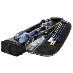 Kulkea Kantaja Double Roller Ski Bag -Ski Gear Store KulkeaKantajaDoubleRoller DiamondGrey Black 2