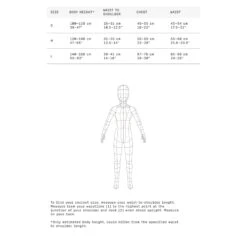 POC POCito VPD Air Vest -Ski Gear Store POCitoVPDAirVestSizeChart
