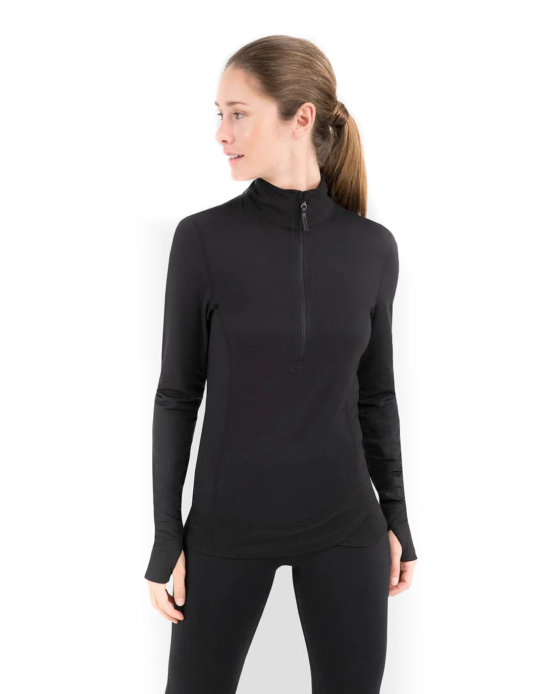 Terramar Cloud Nine 2.0 W-Half Zip Black 1 Terramar Cloud Nine 2.0 W-Half Zip Black