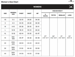 Arctix Women's Insulated Snowpants - Plus Sizes -Ski Gear Store artixsizechartwomens c1ae31cf 7761 428a 89c7 72abc080c456