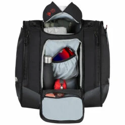 Kulkea Boot Trekker 70L Ski Boot Bag -Ski Gear Store boot trekker ski bootbag black red grey open packed kulkea 28007.1650386634