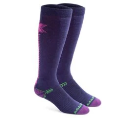 Fox River Chamonix Women's Ski Socks -Ski Gear Store chamonix lightweight over the calf sock fox river mills navy medium 528311