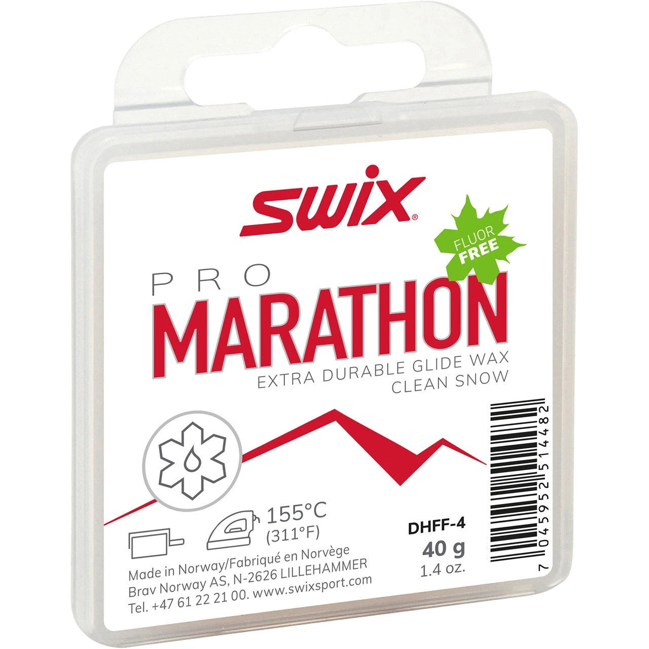 Swix Marathon White Hot Wax Fluor Free 40g 1 Swix Marathon White Hot Wax Fluor Free 40g
